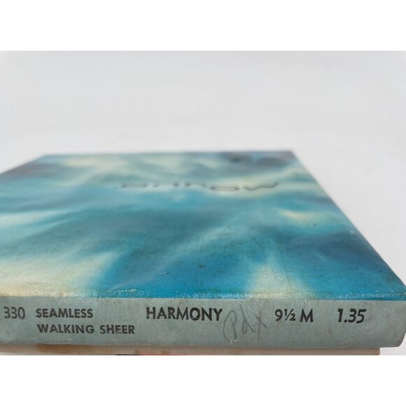 Vintage Mojud Vivette Nylon Stockings 9 Medium First Quality Dark Seam 60 Gauge - Picture 7 of 7